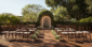 Courtyard wedding ceremony